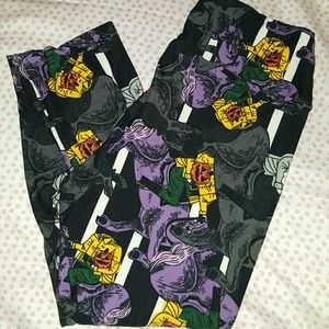Lularoe Halloween OS Headless Horseman Leggings